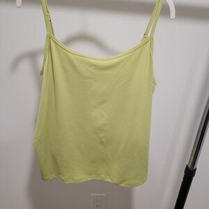 Light Green Spaghetti‑Strap Tank Top